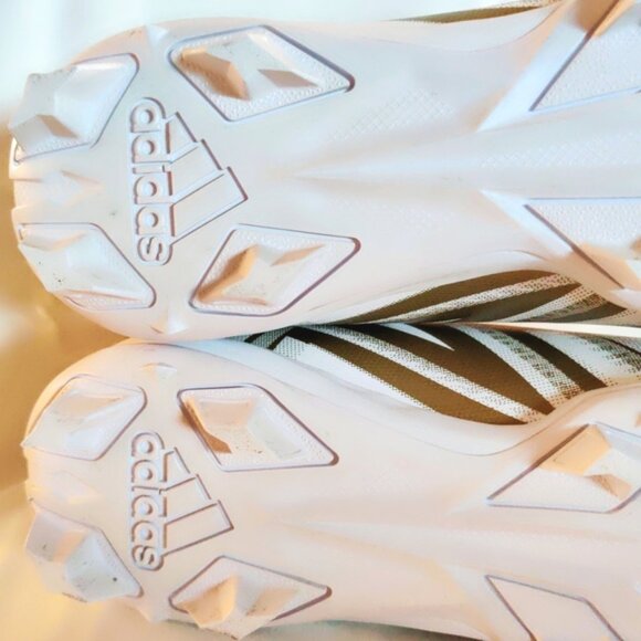 Adidas Men\'s Freak Spark MD 23 Mid Top Football Cleats in White/Gold, Sz 12 main image 12